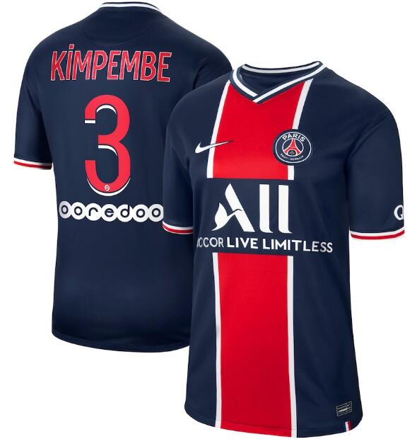 PSG Home Kit Soccer Jersey Kimpembe 3 2020/21